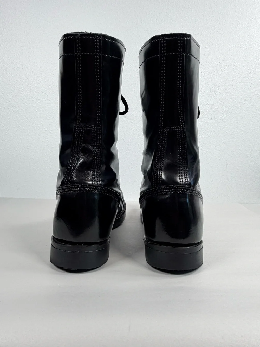 Corcoran Men’s Black Leather Size 9.5 E Paratrooper Jump Boots 1500 Made in USA